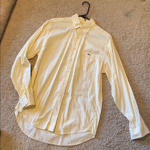 Vineyard Vines Pale Yellow Button Down